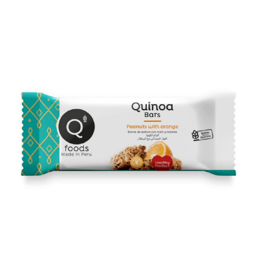 BARRA DE QUINOA CON MANI Y CHOCOLATE