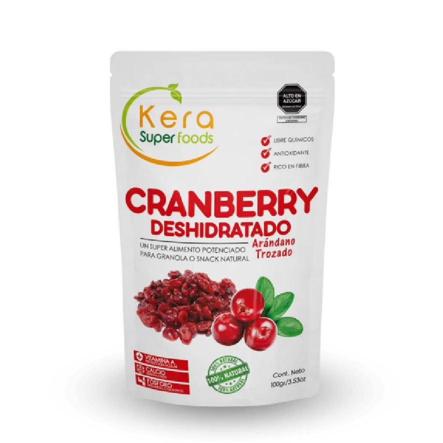 CRANBERRY DESHIDRATADO – ARÁNDANO TROZADO