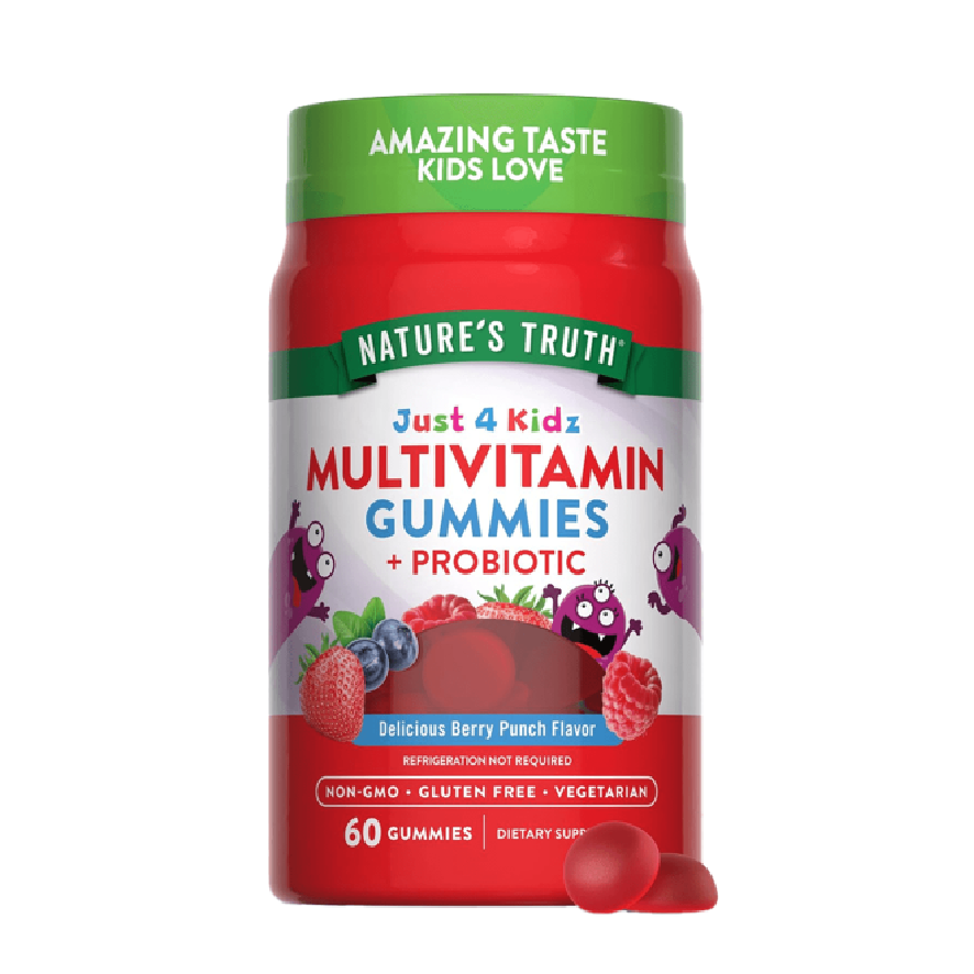 JUST 4 KIDZ MULTIVITAMIN GUMMIES + PROBIOTIC