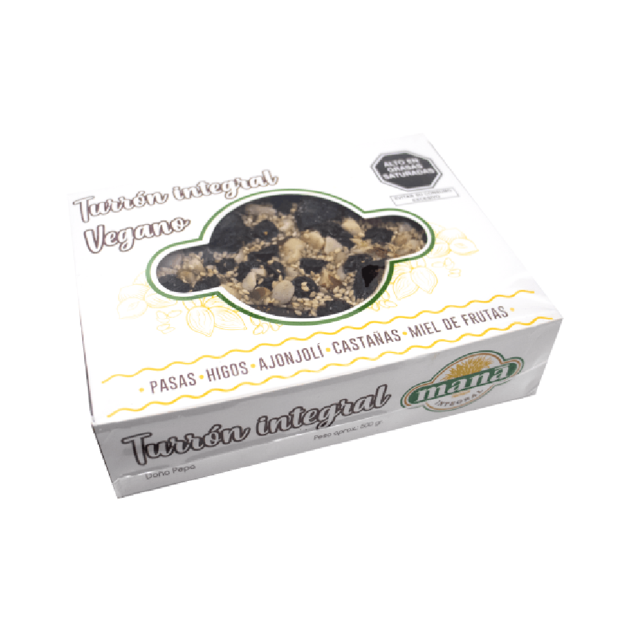 TURRÓN INTEGRAL VEGANO